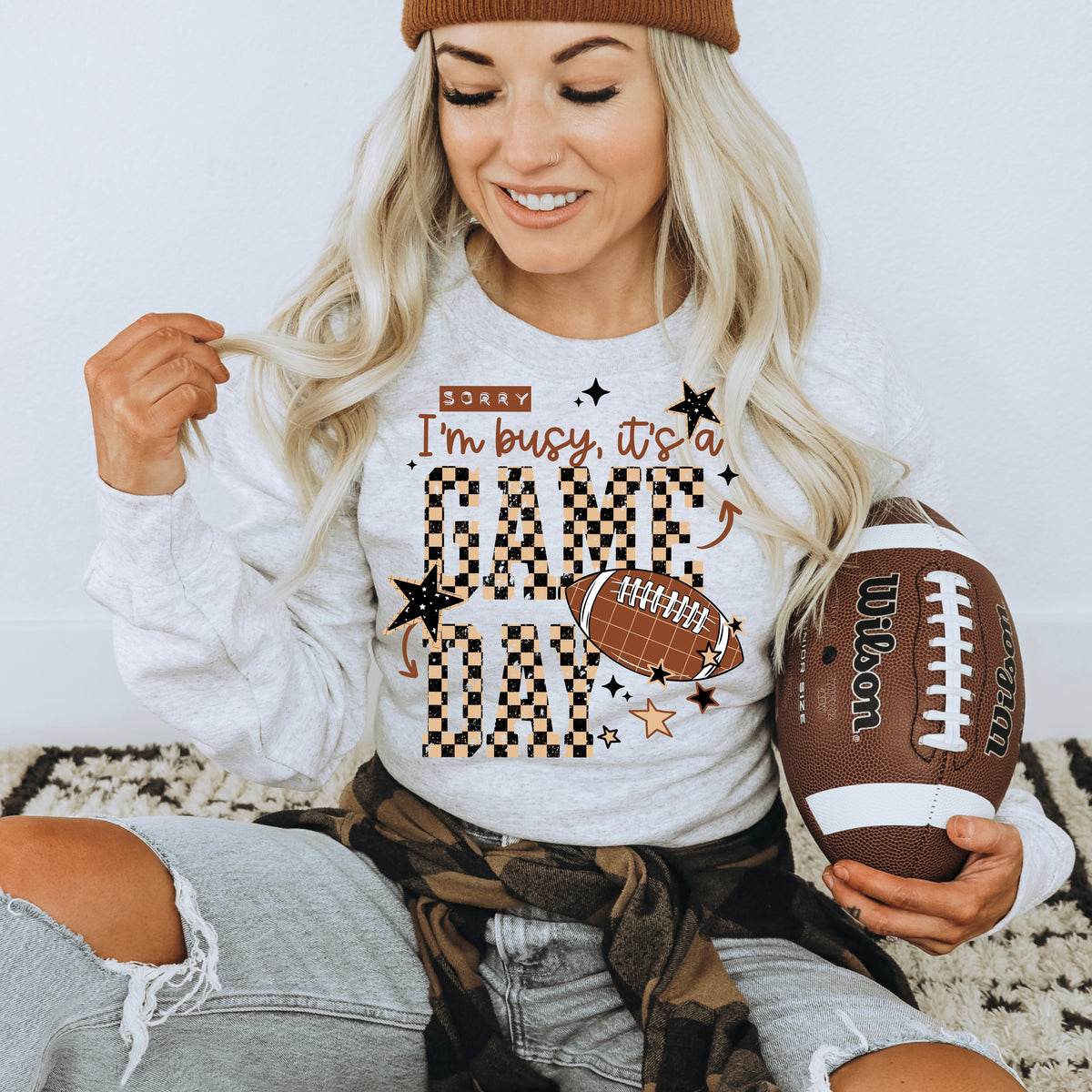 I'm Busy It's Game Day football PNG