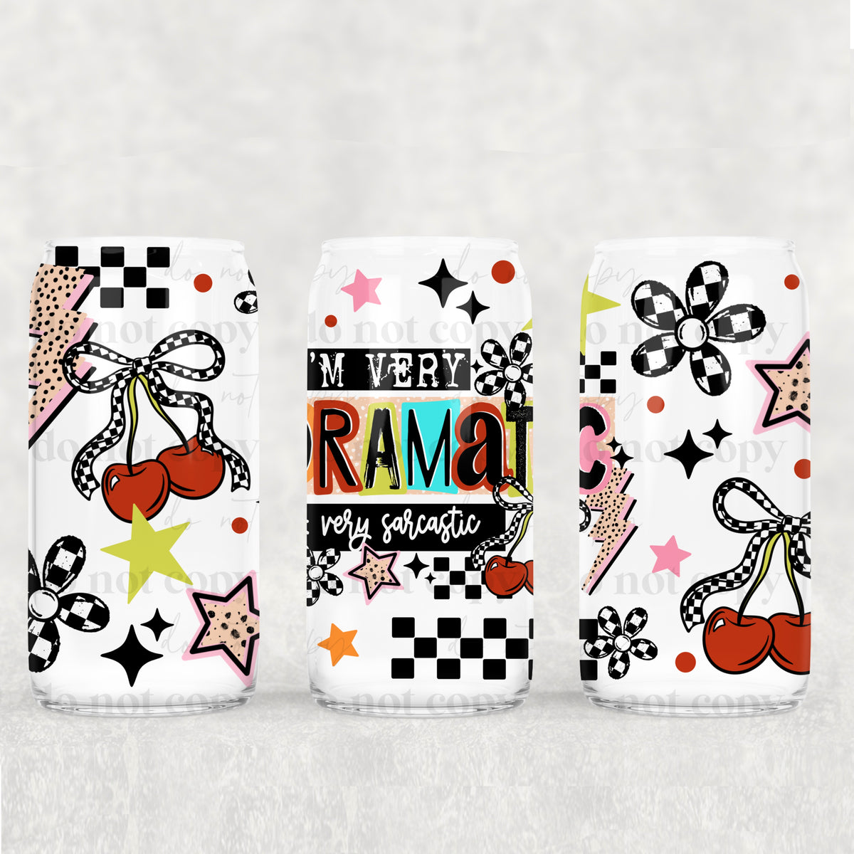 Very Dramatic 16oz Glass Wrap