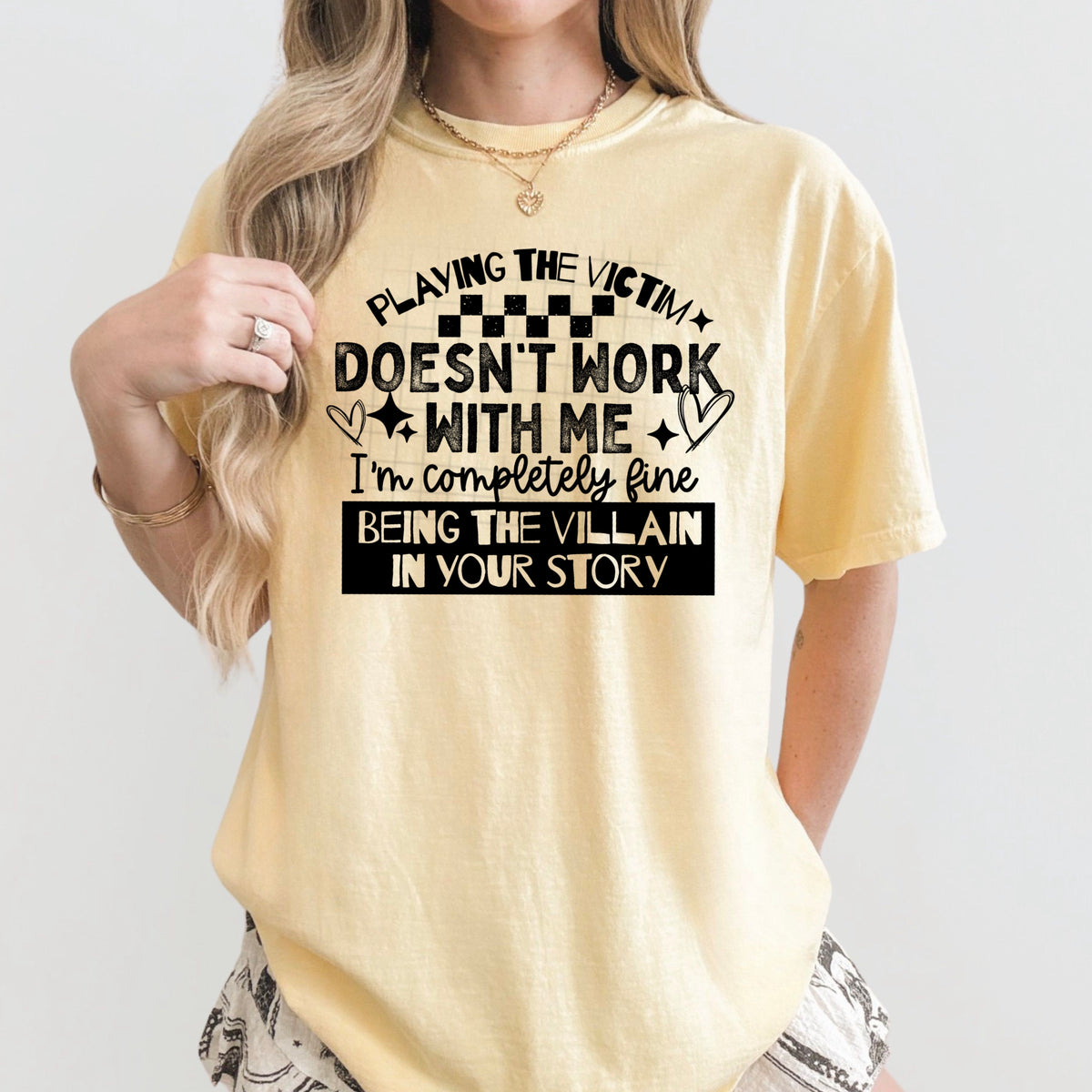 Playing The Victim Single Color PNG