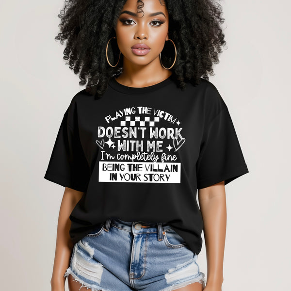 Playing The Victim Single Color PNG