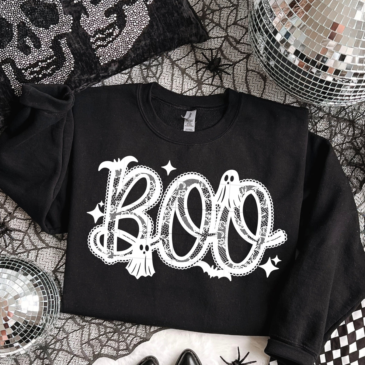 Boo Lace Single Color PNG