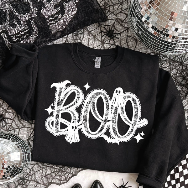Boo Lace Single Color PNG