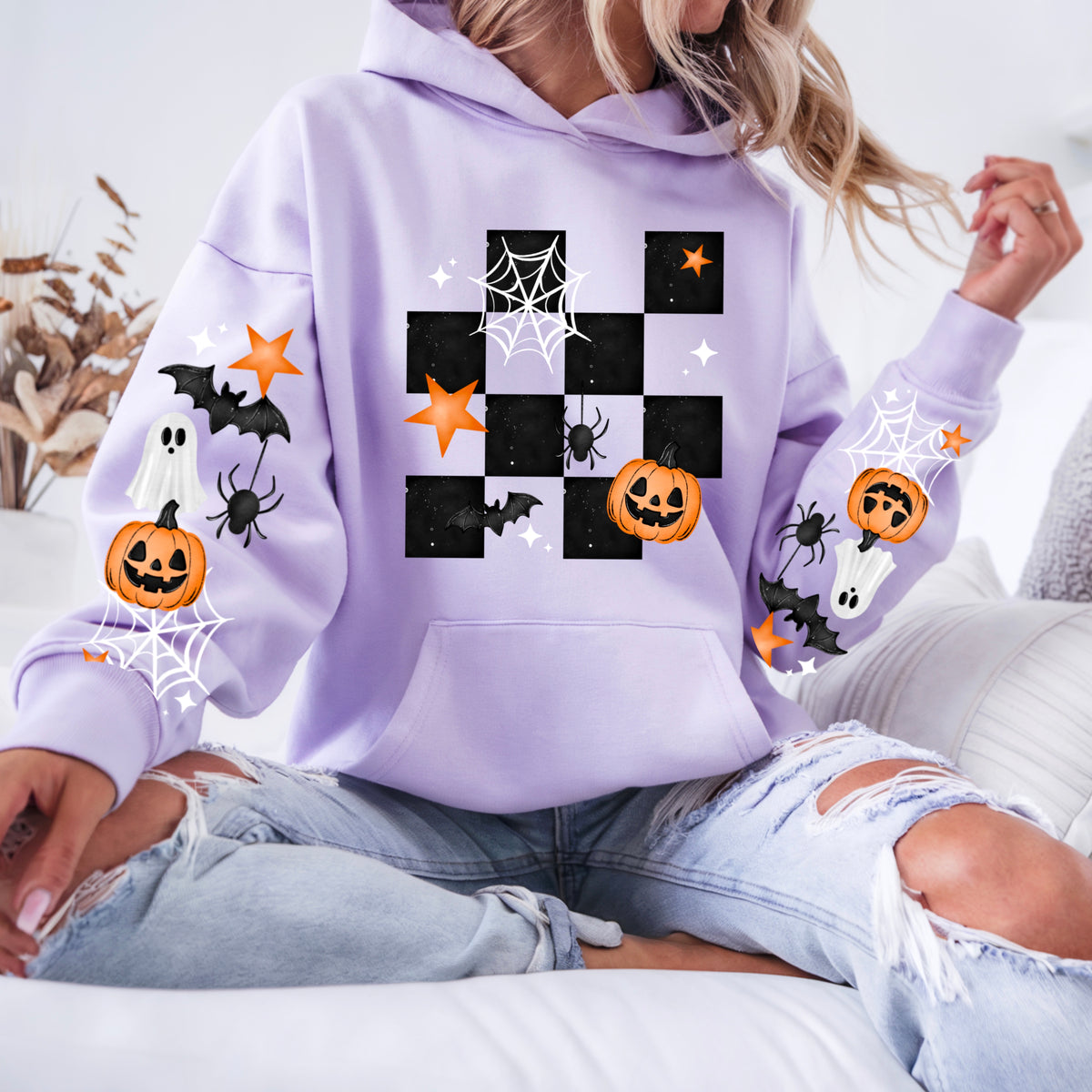 Spooky Checker w Sleeves PNG