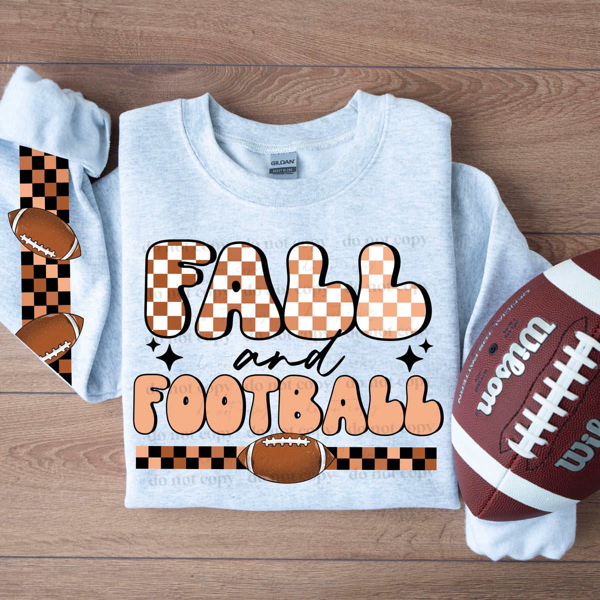 Fall & Football w/ Sleeves PNG