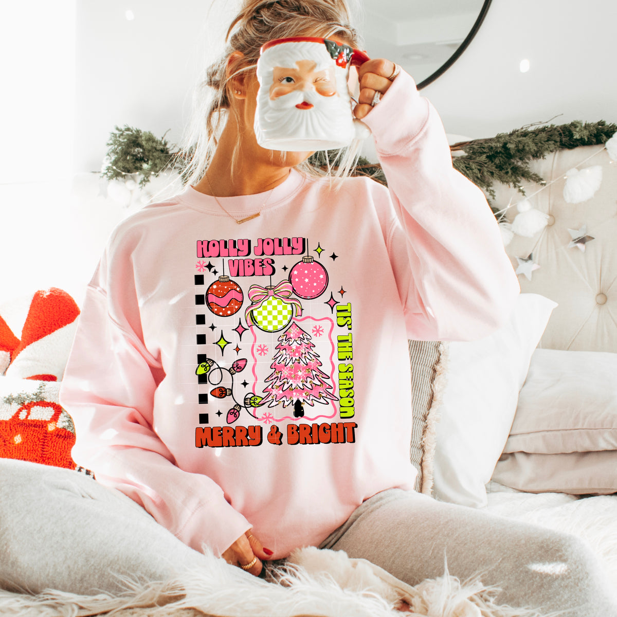 Holly Jolly Vibes PNG