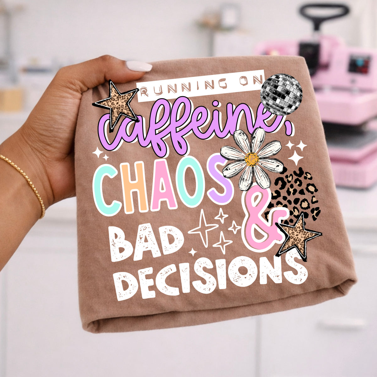 Running On Caffeine & Chaos PNG