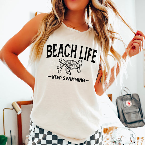 Beach Life Single Color PNG