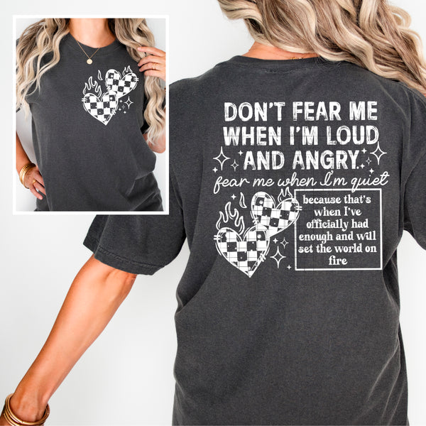 Don't Fear Me Single Color PNG