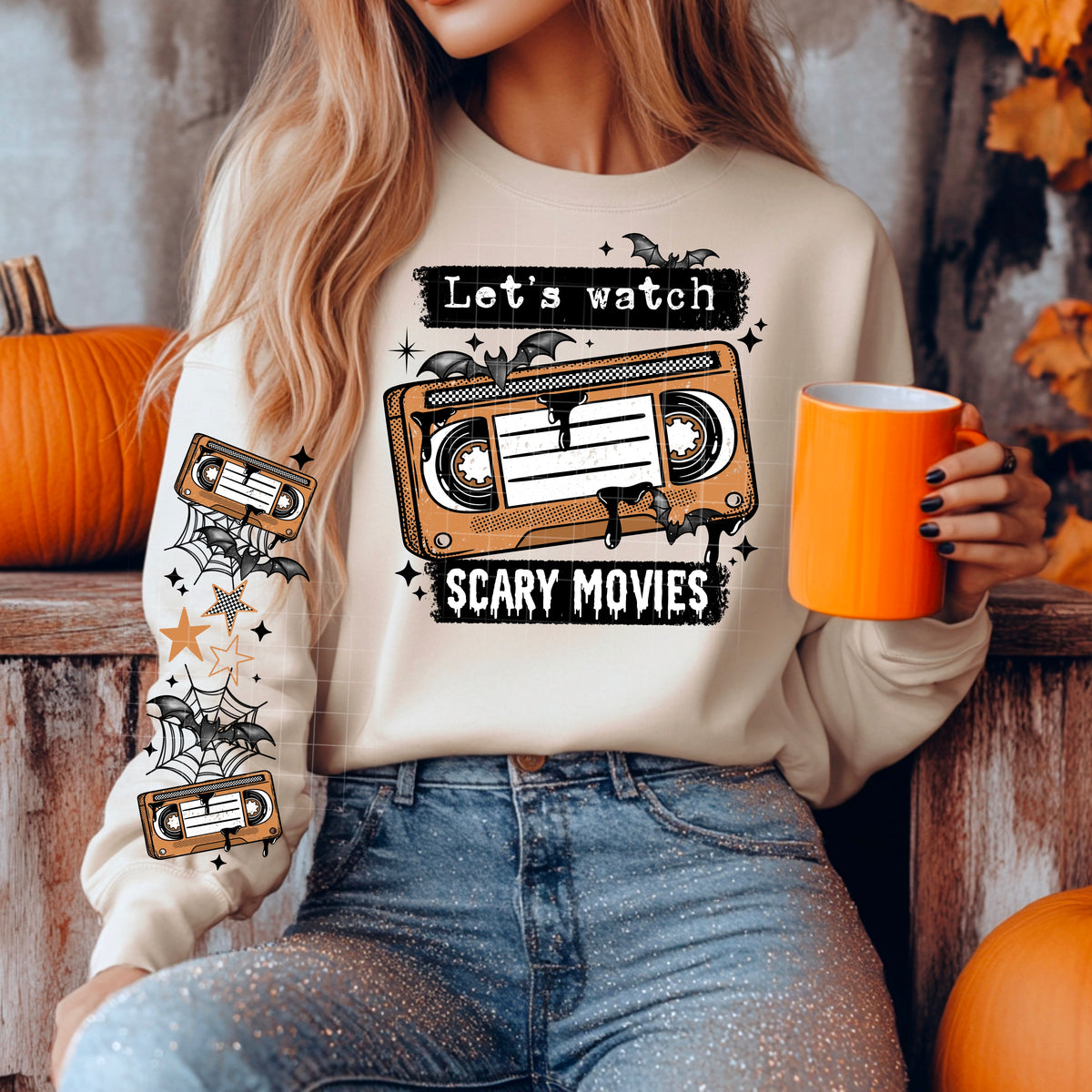 Let's Watch Scary Movies w/ Sleeves PNG
