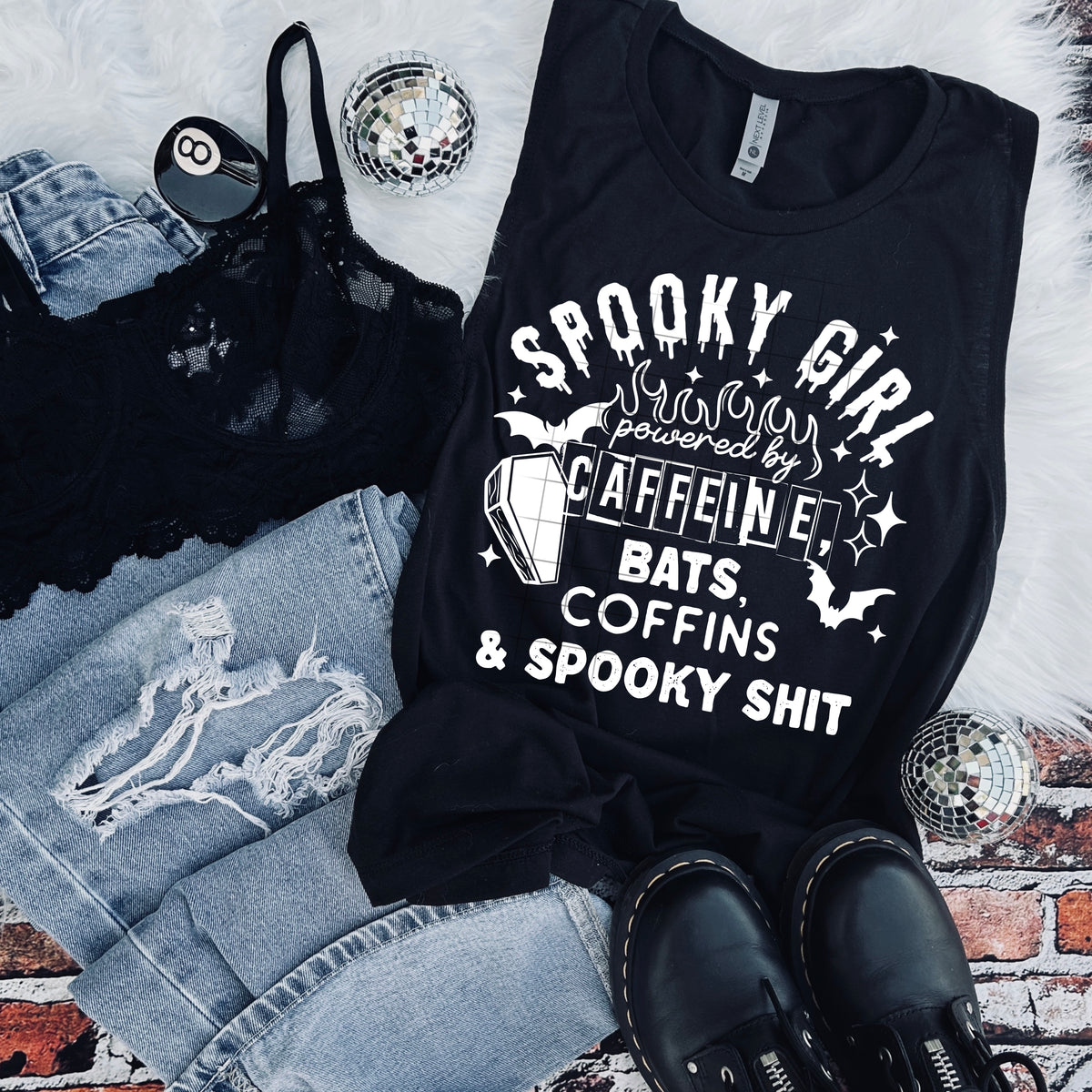 Spooky Girl Single Color PNG
