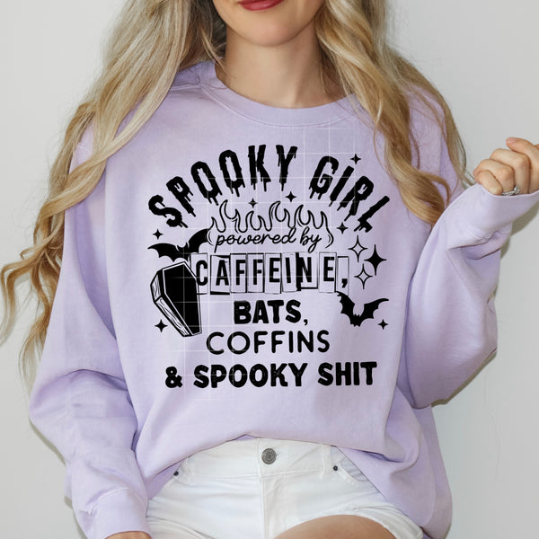 Spooky Girl Single Color PNG