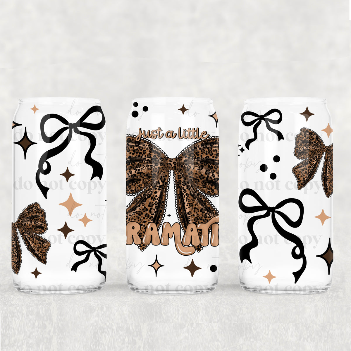 Dramatic 16oz Glass Wrap