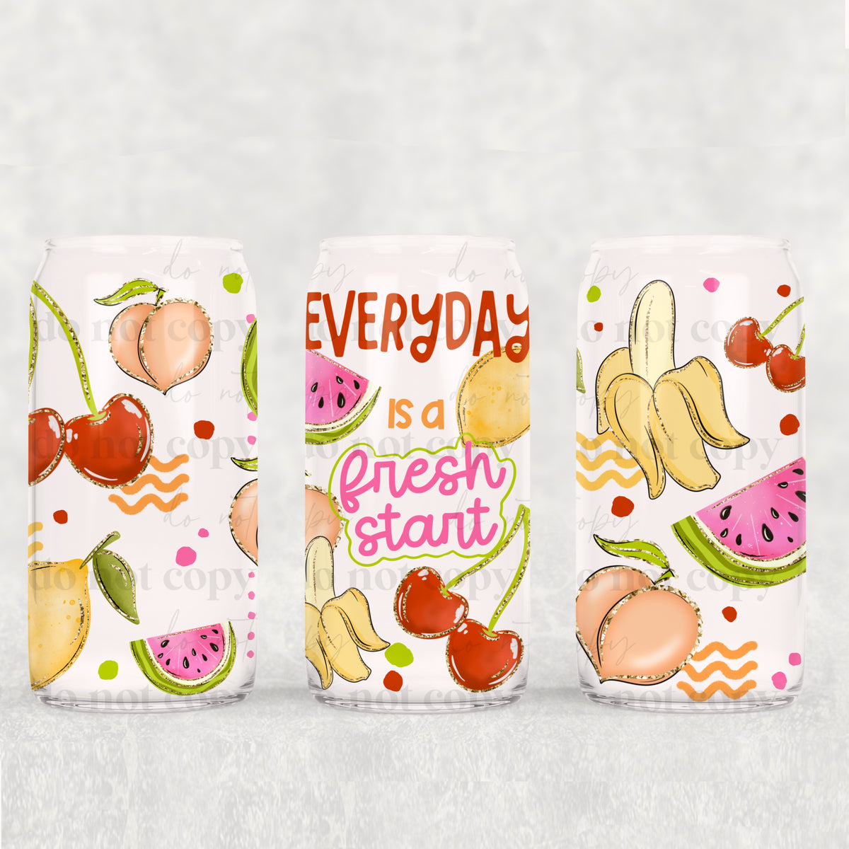 Fresh Start 16oz Glass Wrap