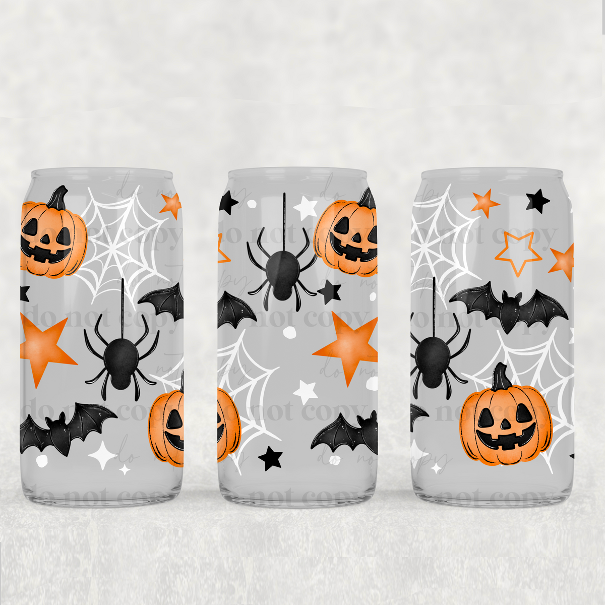 Spooky 16oz Glass Wrap