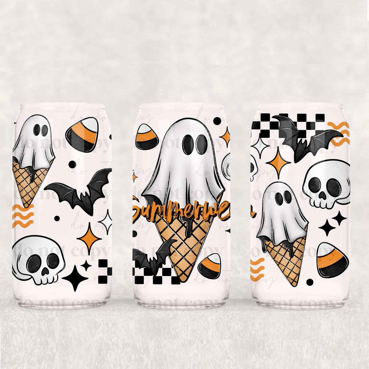 Summerween 16oz Glass Wrap