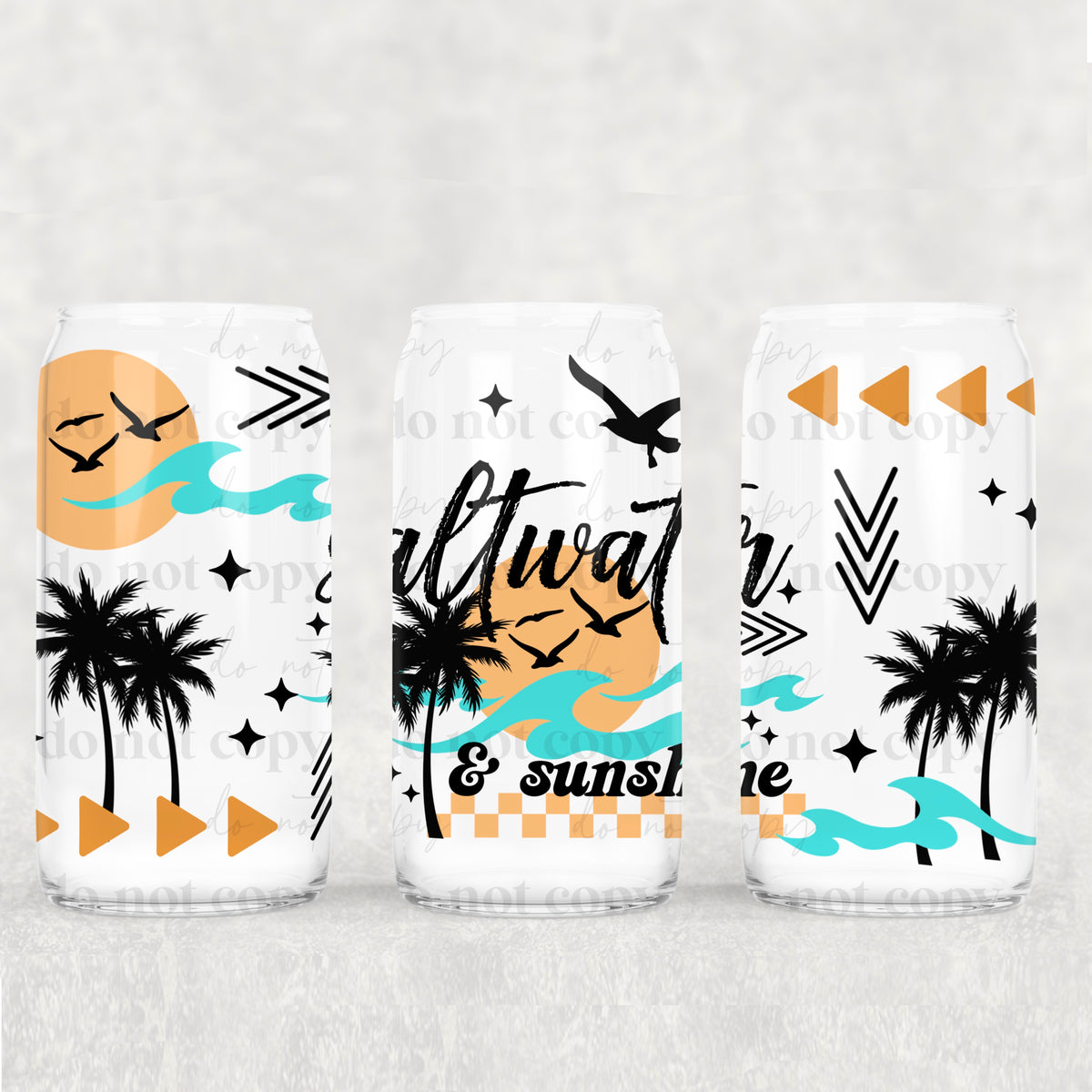 Saltwater 16oz Glass Wrap