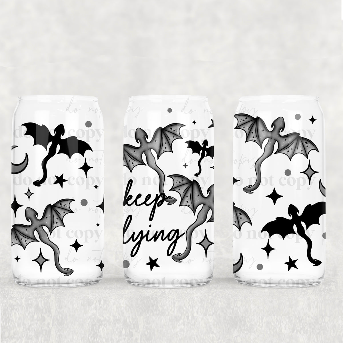 Keep Flying 16oz Glass Wrap
