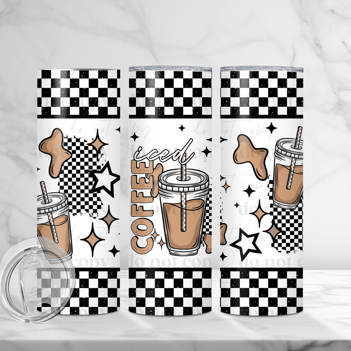 Iced Coffee Tumbler Wrap