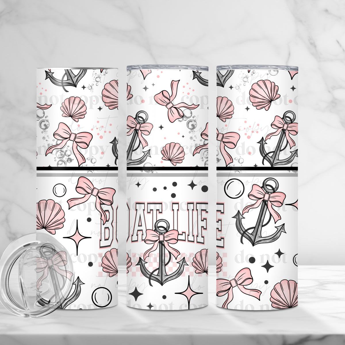 Boat Life Tumbler Wrap