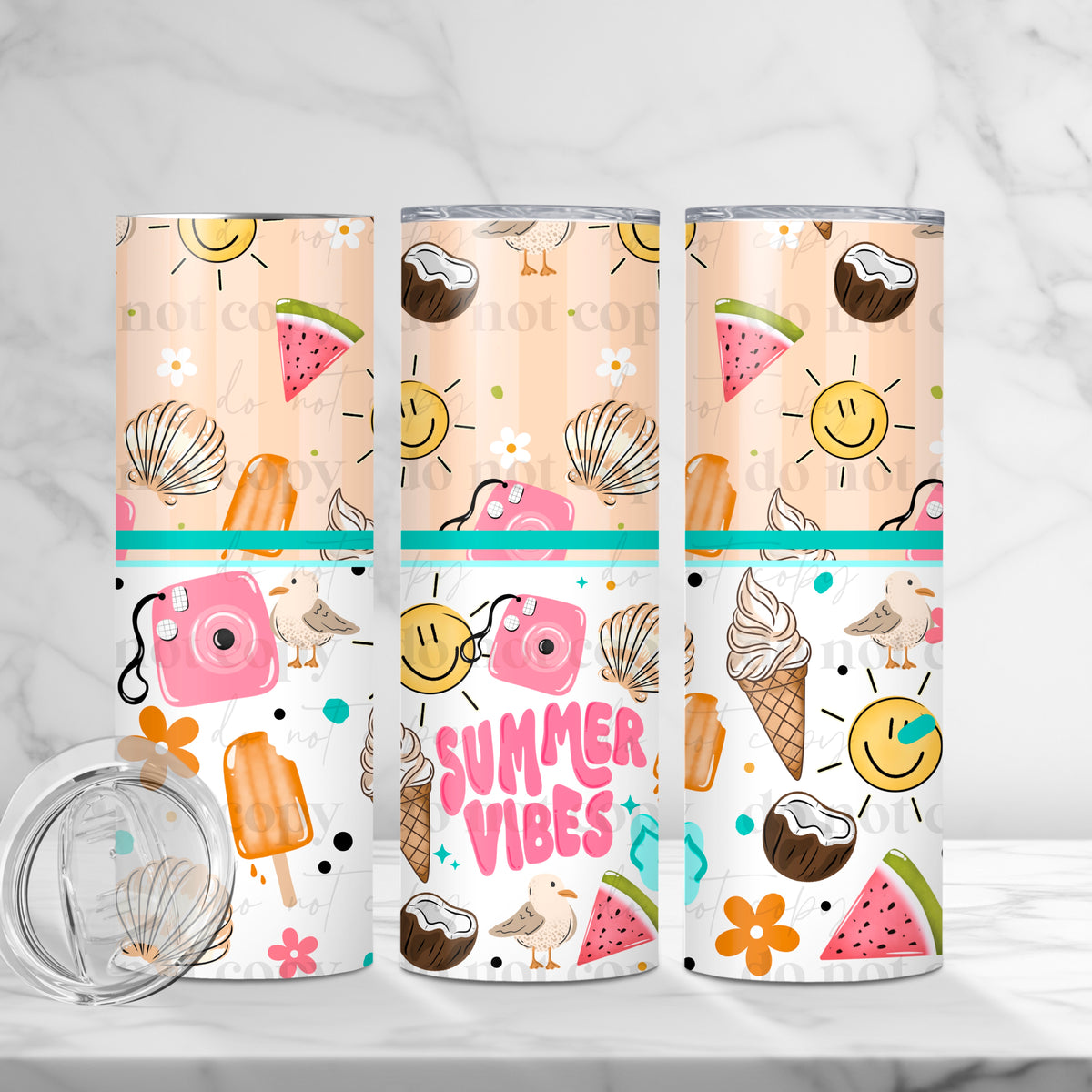 Summer Vibes Tumbler Wrap