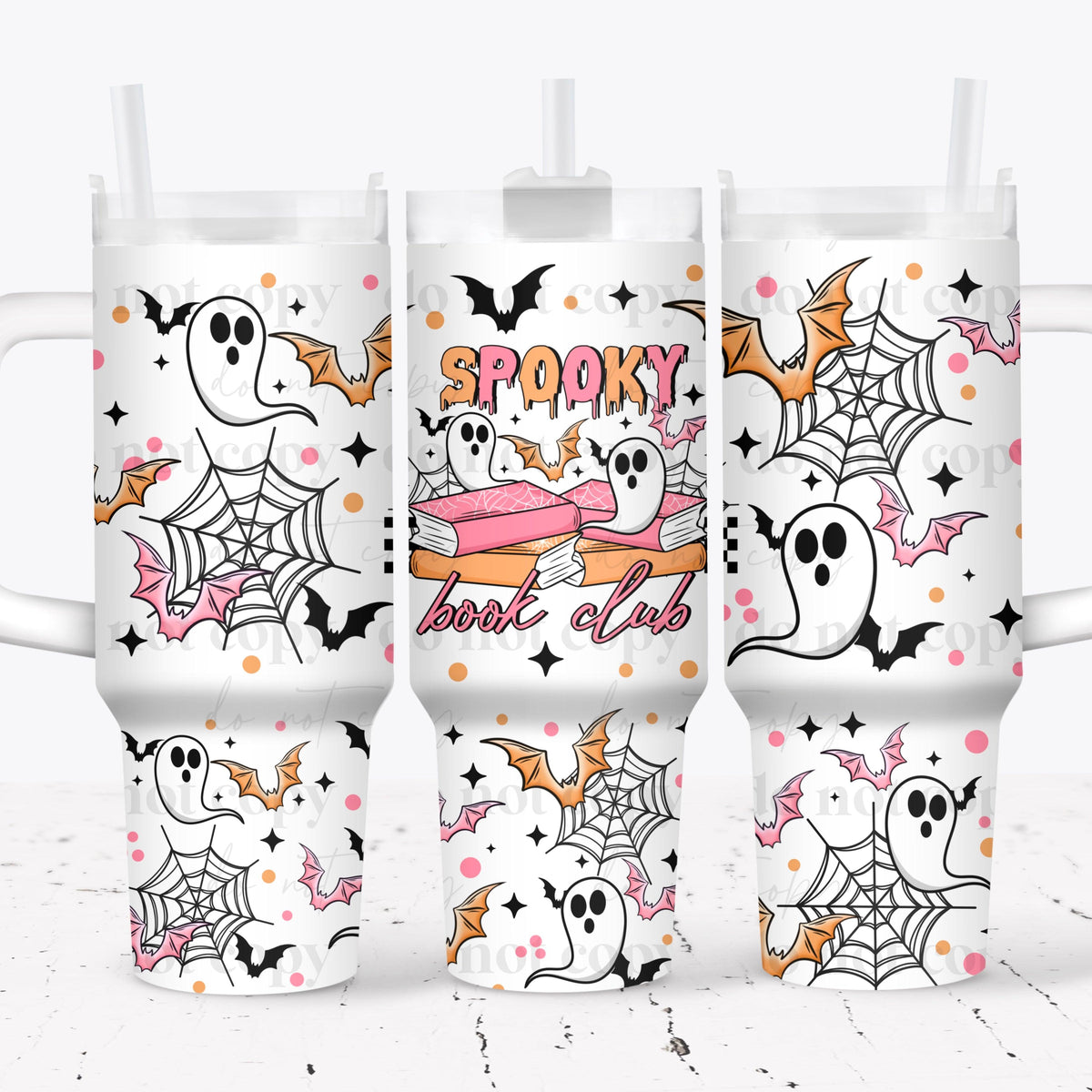 Spooky Book Club 40oz Tumbler Wrap