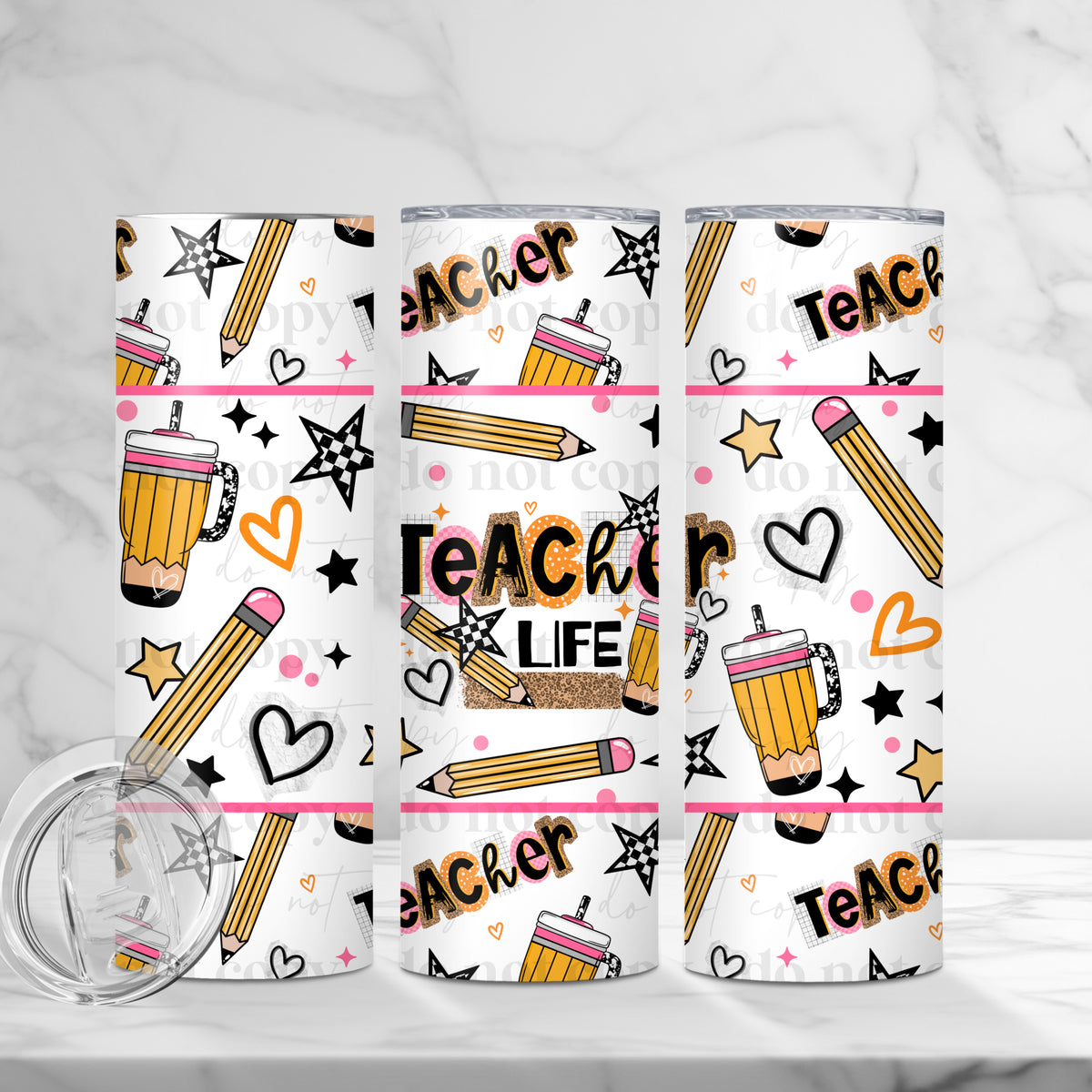 Teacher Life Tumbler Wrap