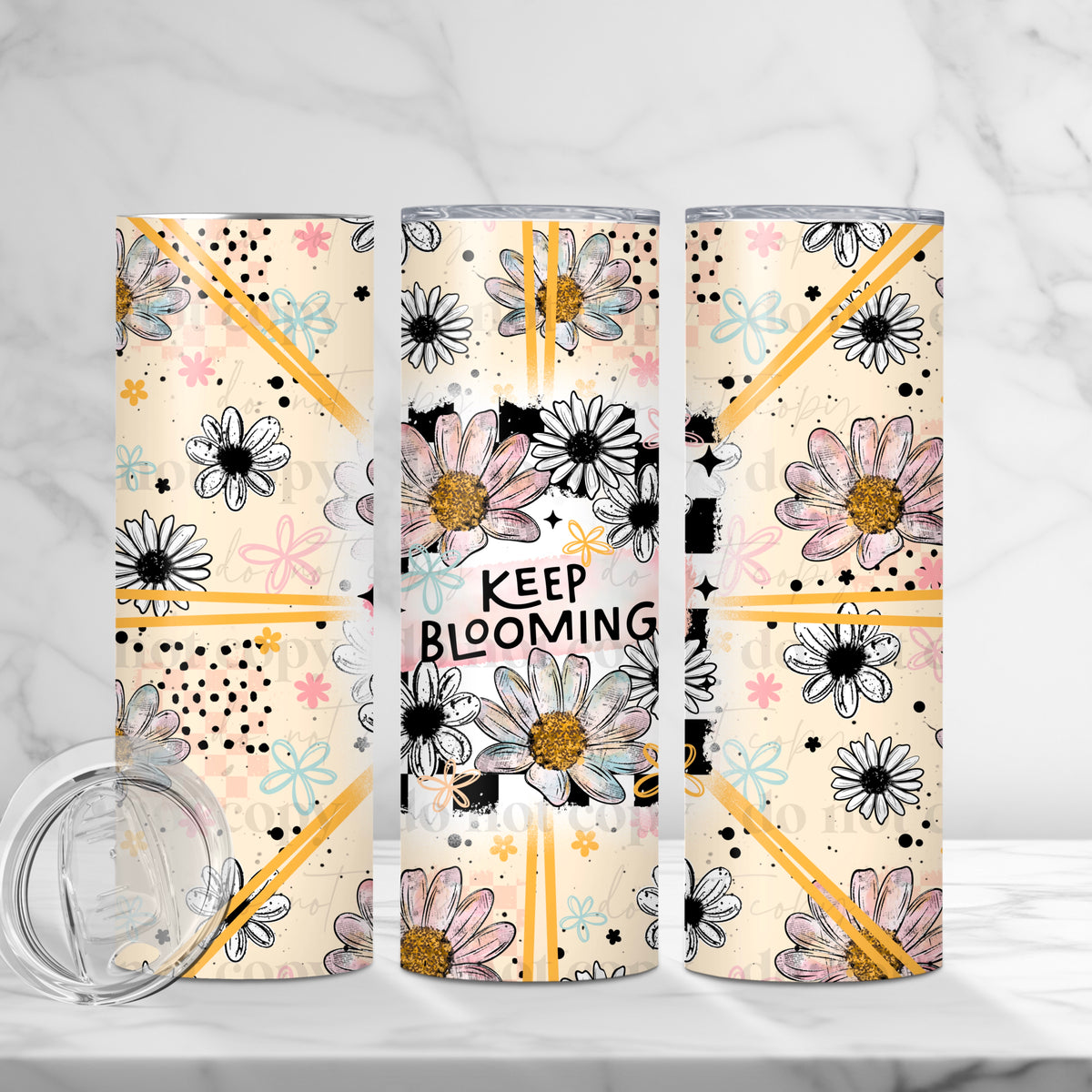 Keep Blooming Tumbler Wrap