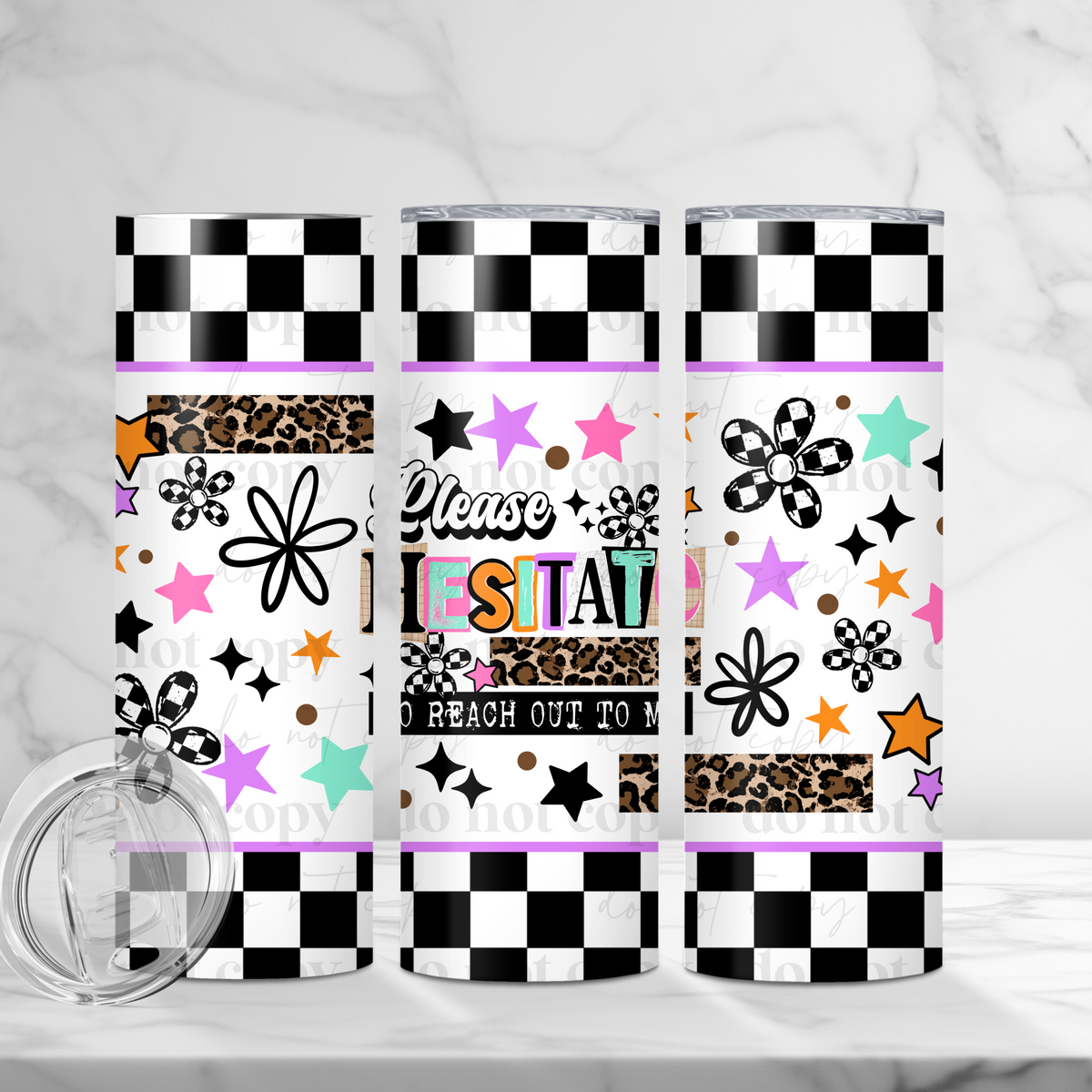 Please Hesitate Tumbler Wrap