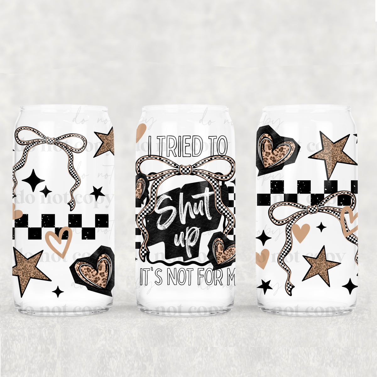 Shutup 16oz Glass Wrap