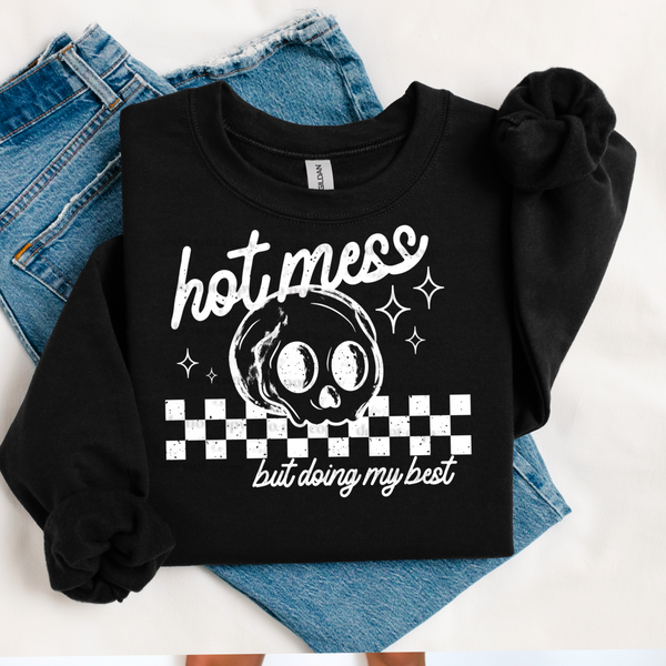 Hot Mess Single Color PNG