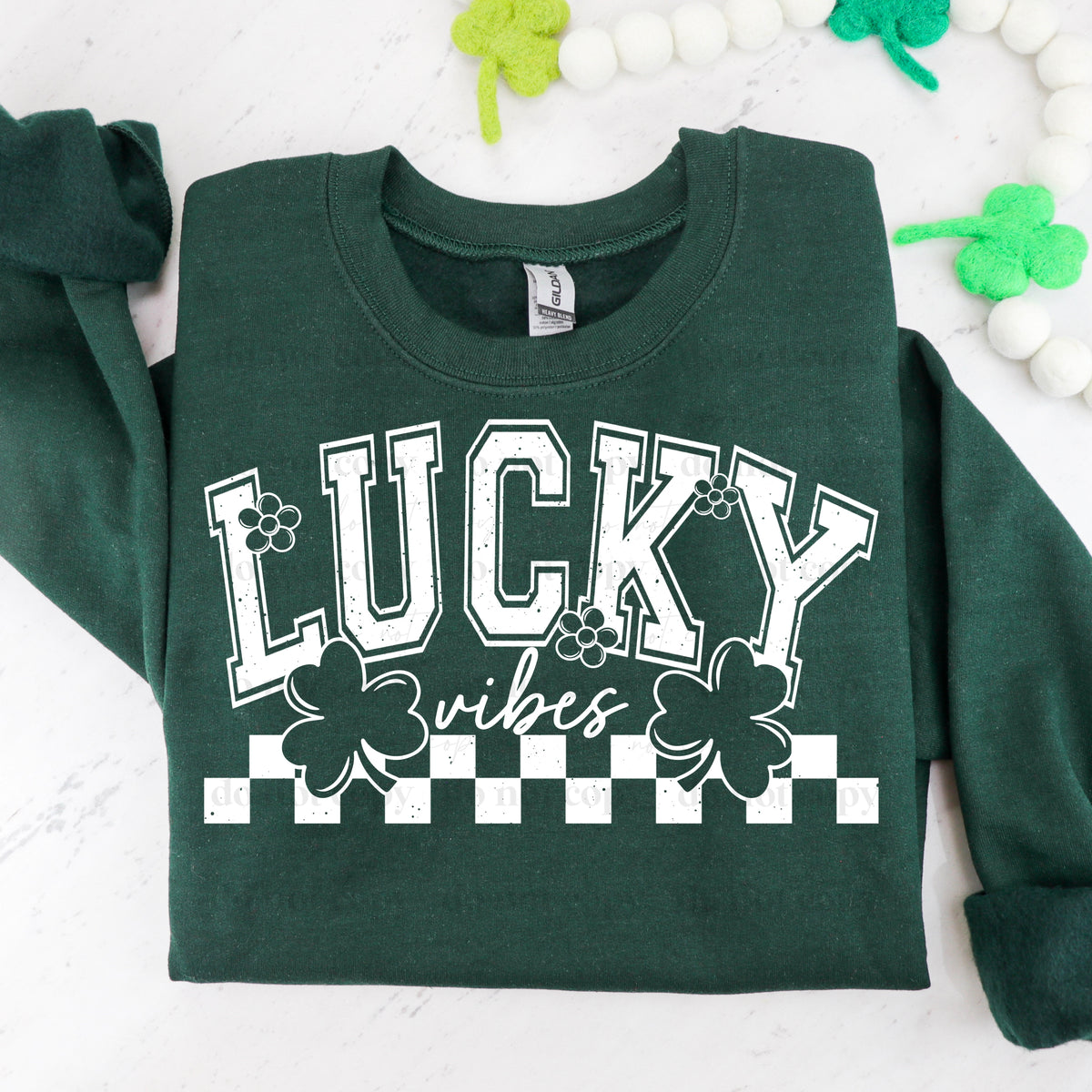 Lucky Vibes Single Color PNG