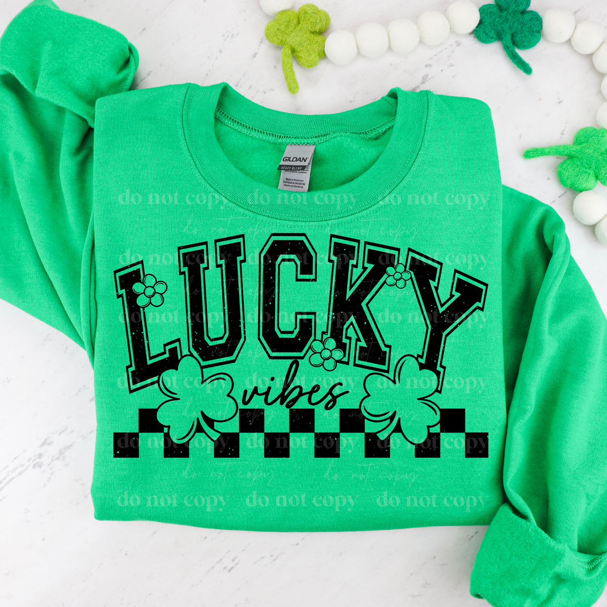 Lucky Vibes Single Color PNG