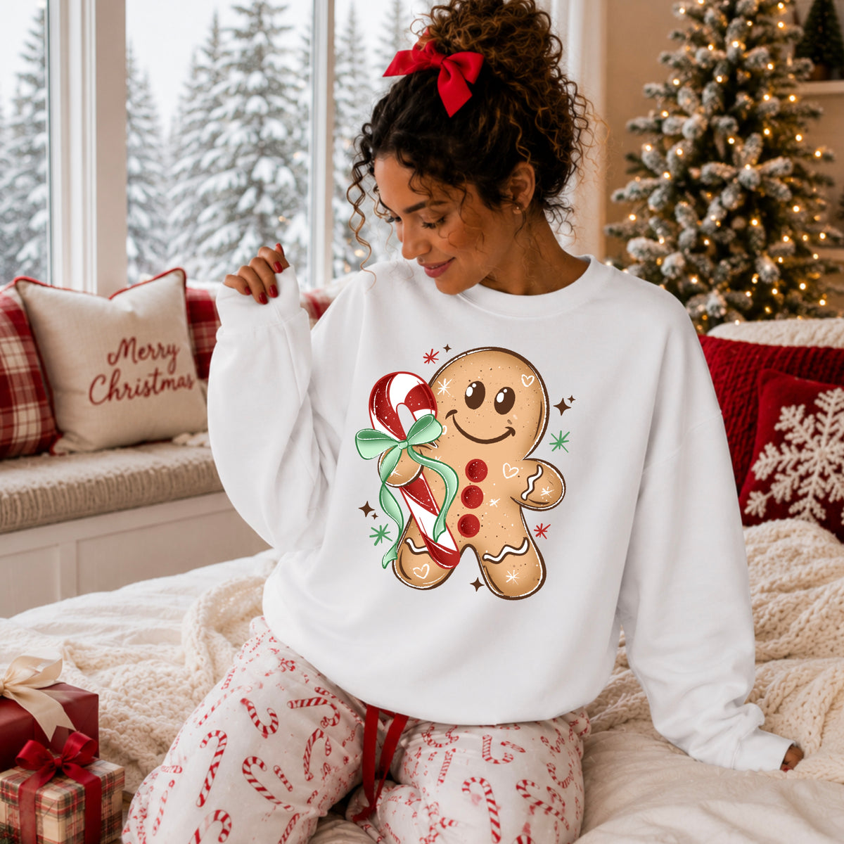 Candy Cane Gingerbread PNG