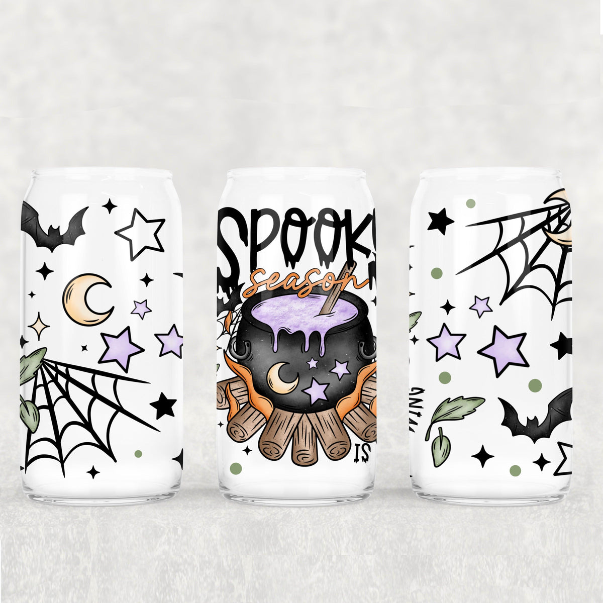 Spooky Season Is Brewing 16oz Glass Wrap