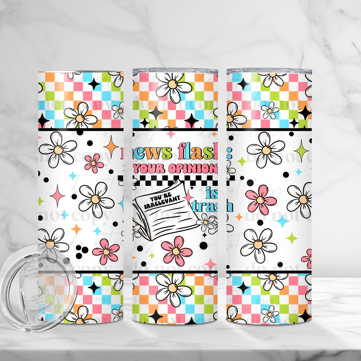 News Flash Tumbler Wrap