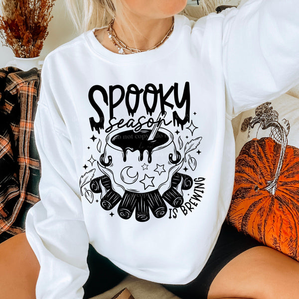 Spooky Season Is Brewing Single Color PNG