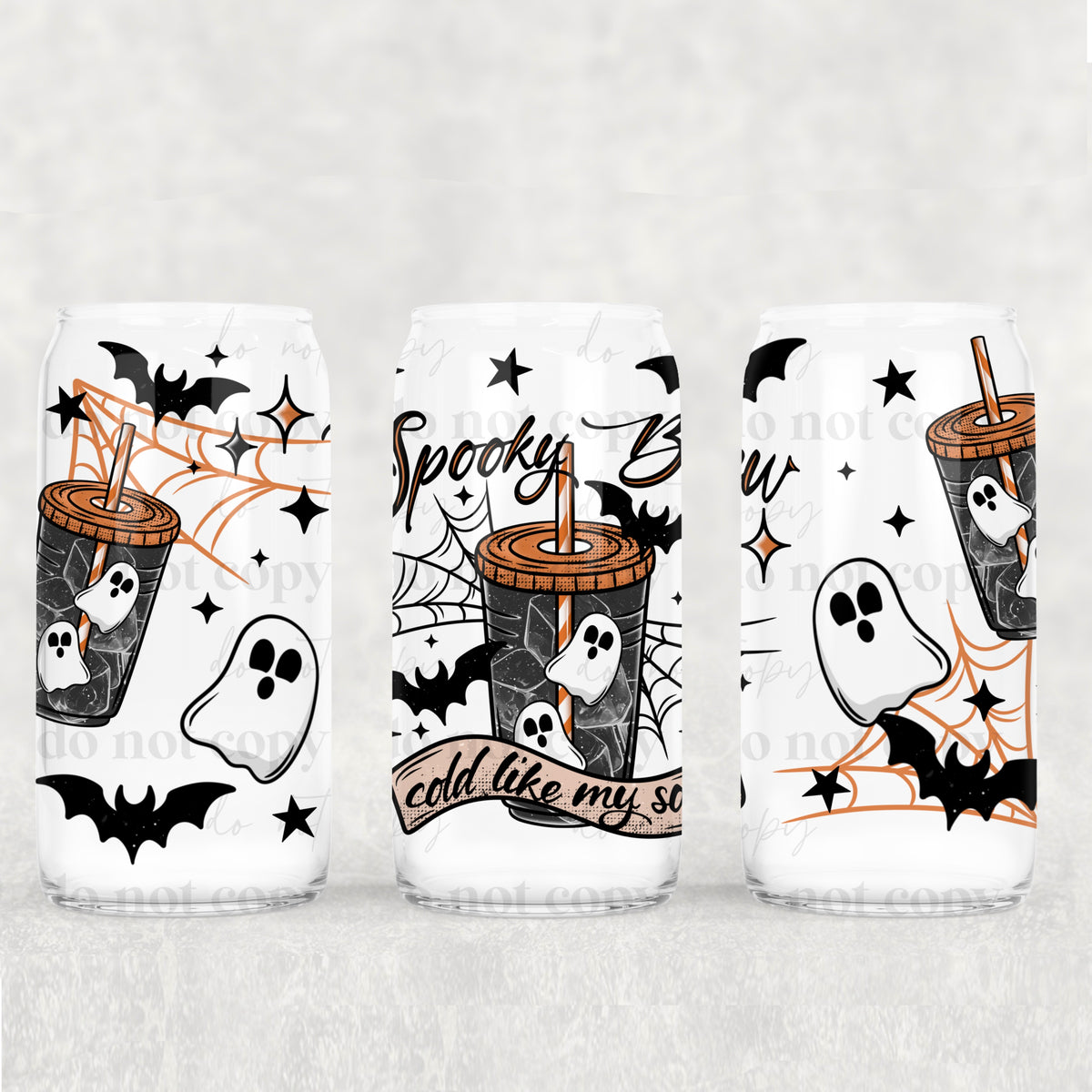 Spooky Brew 16oz Glass Wrap