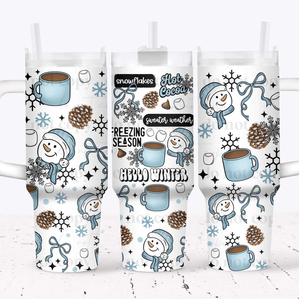 Freezing Season 40oz Tumbler Wrap