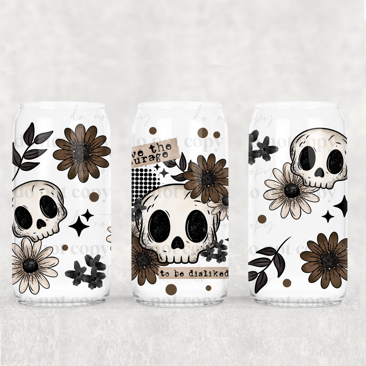 Have The Courage 16oz Glass Wrap
