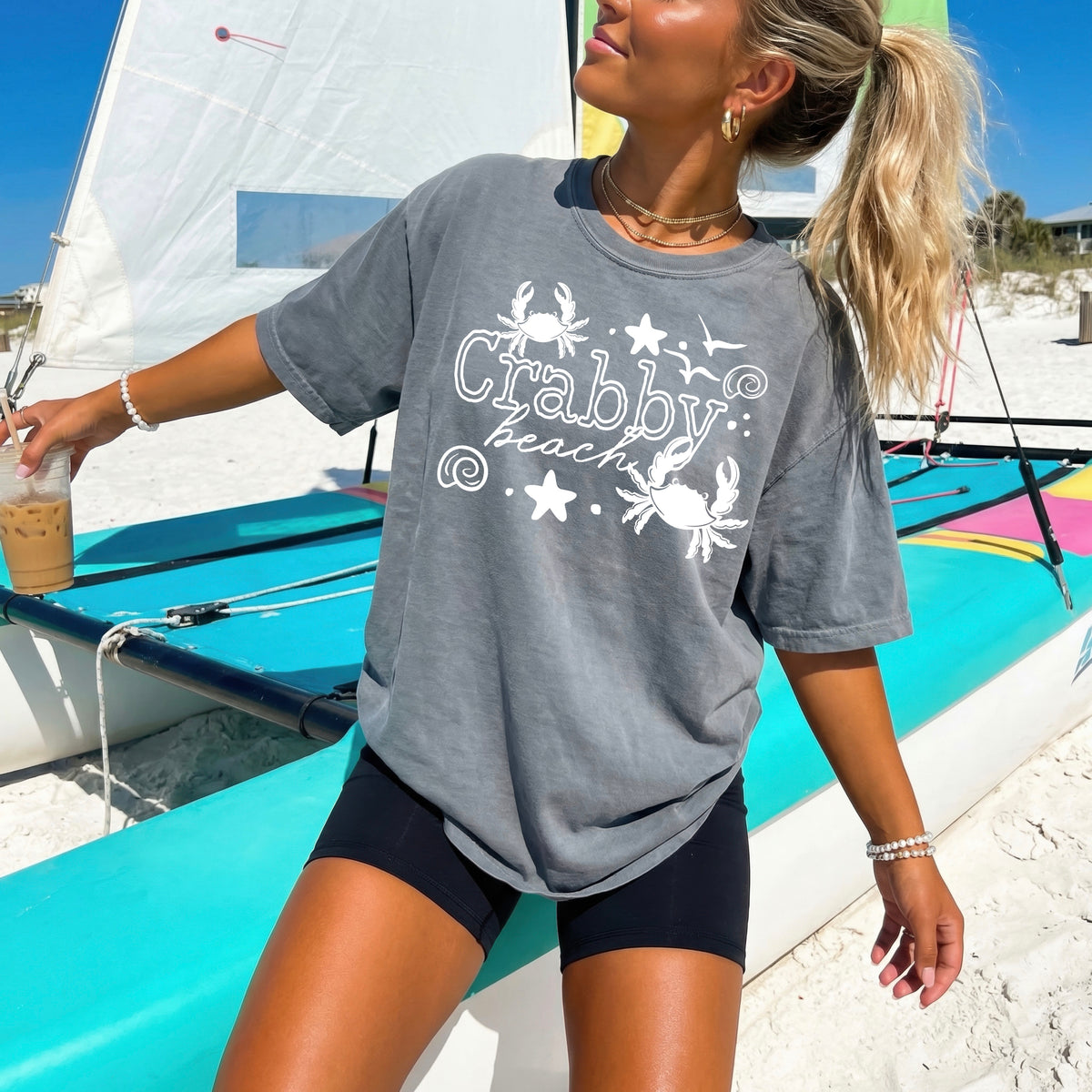 Crabby Beach Single Color PNG