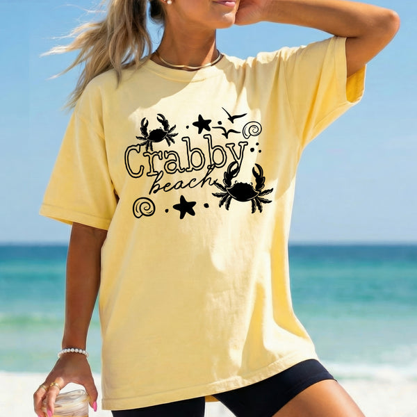 Crabby Beach Single Color PNG