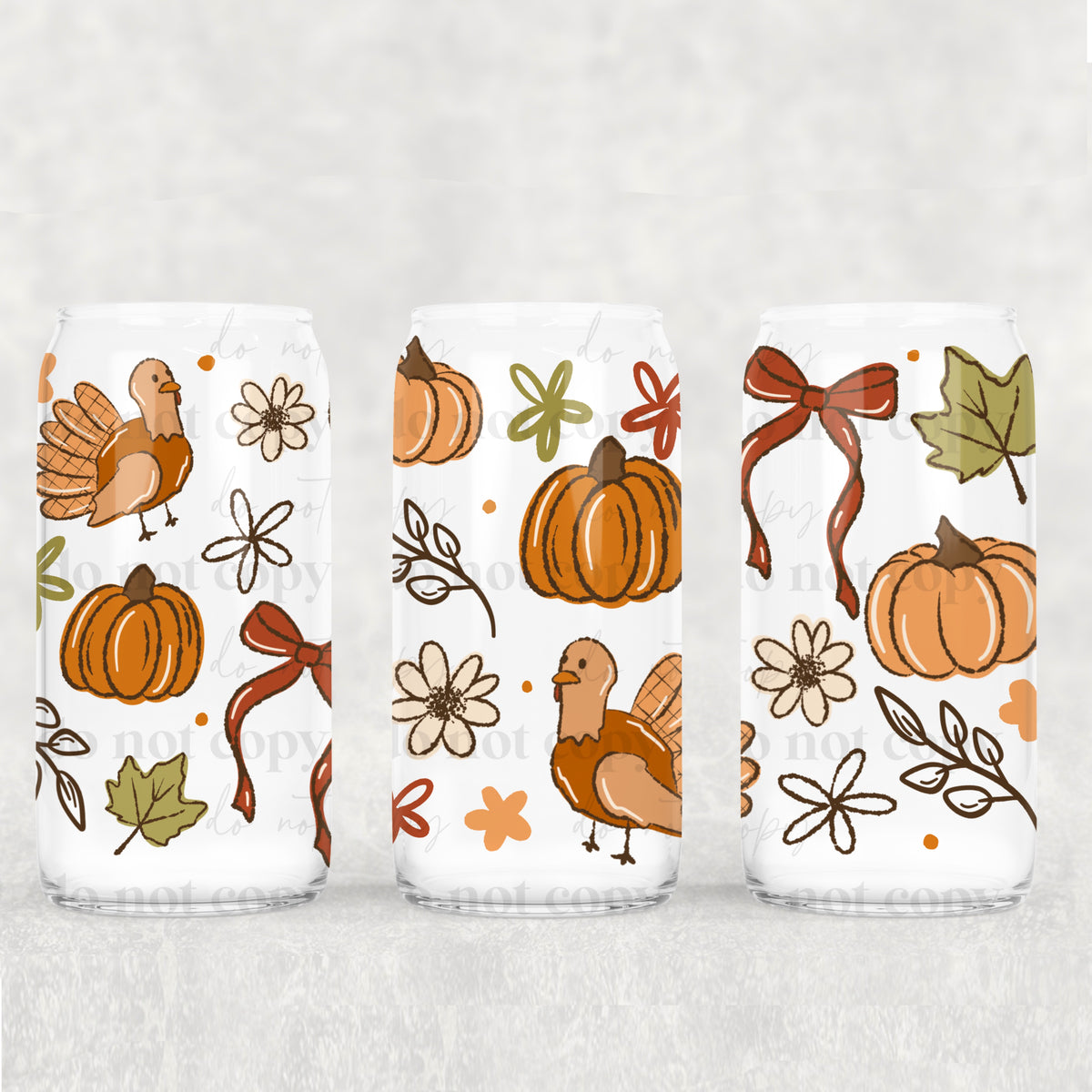 Thankful Always 16oz Glass Wrap