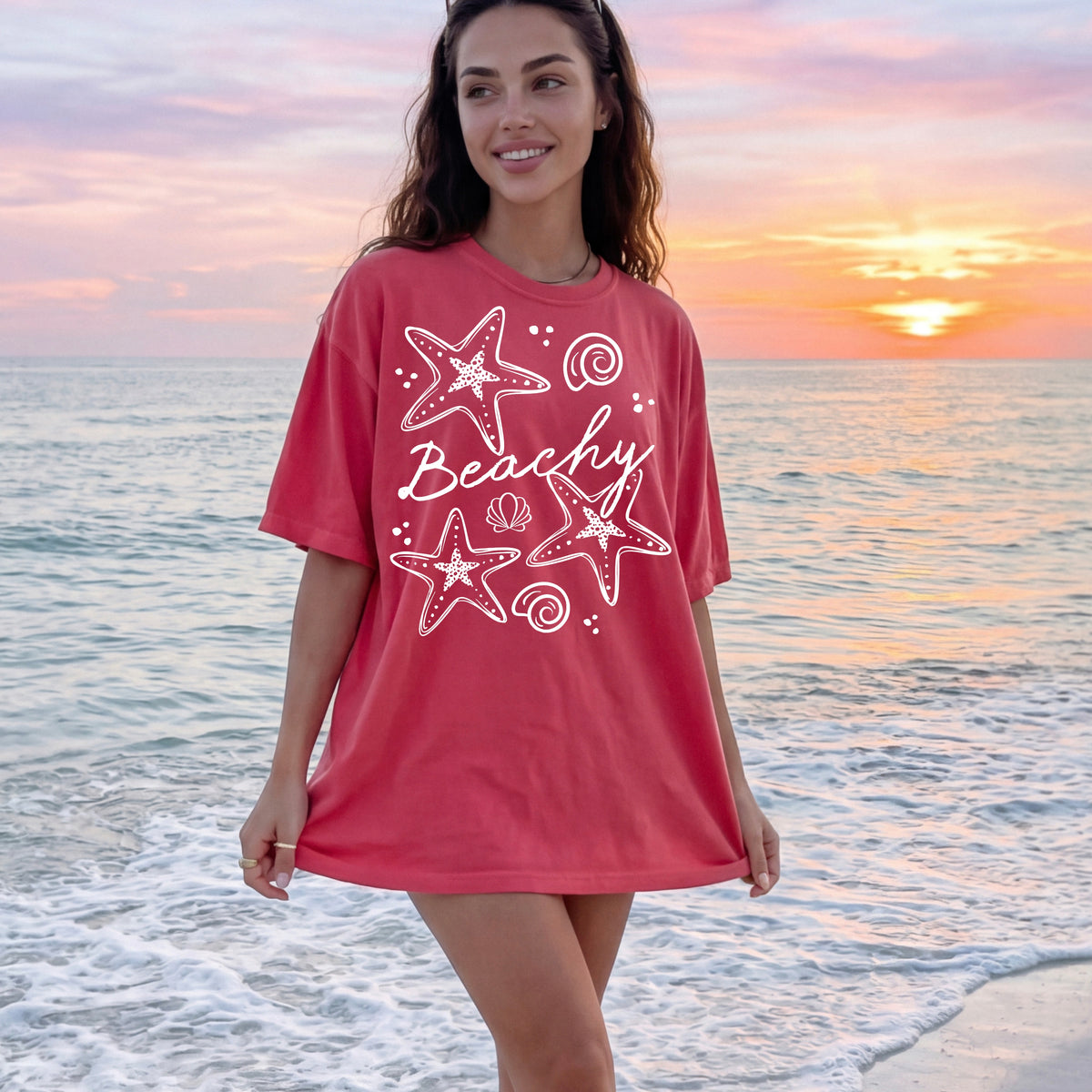 Beachy Starfish Single Color PNG