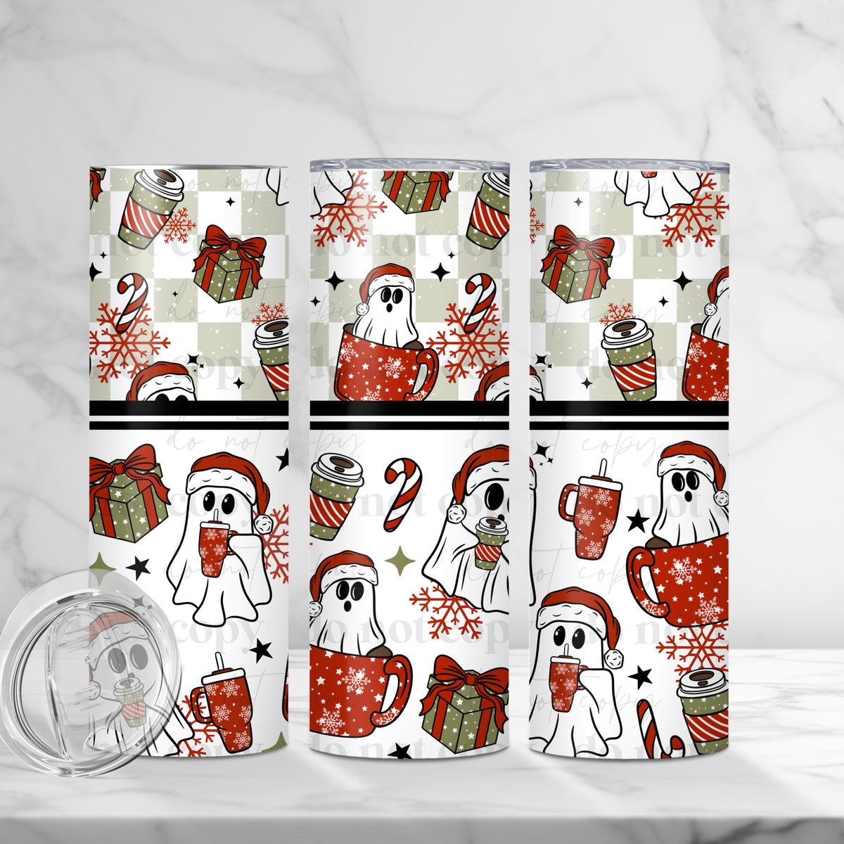 Christmas Ghosties Tumbler Wrap