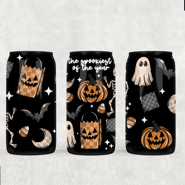 Spookiest Time Of The Year 16oz Glass Wrap