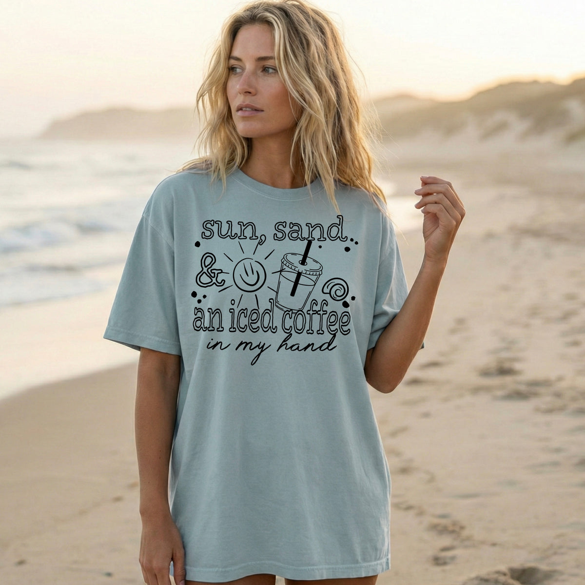 Sun Sand Coffee Single Color PNG
