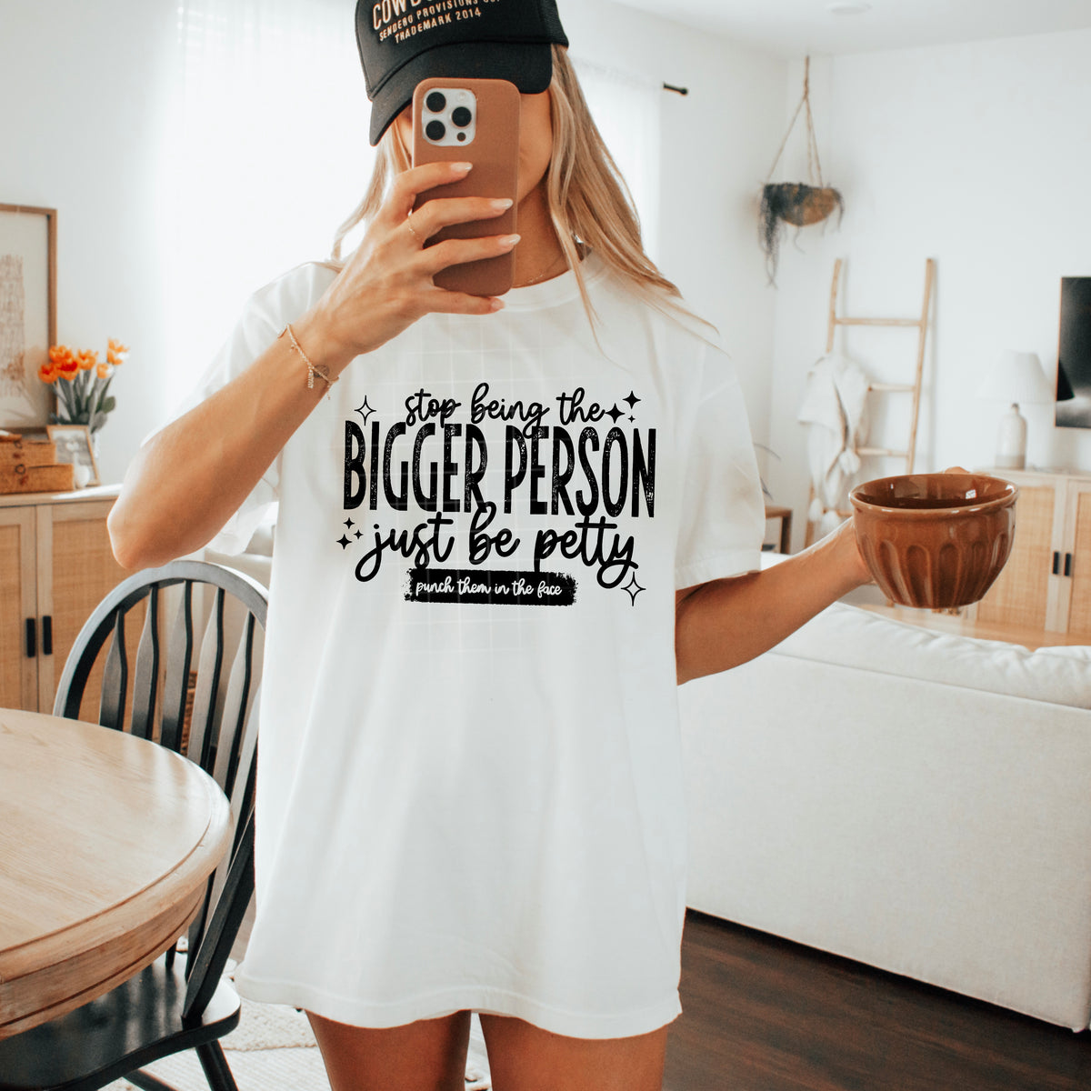Stop Being The Bigger Person Single Color PNG