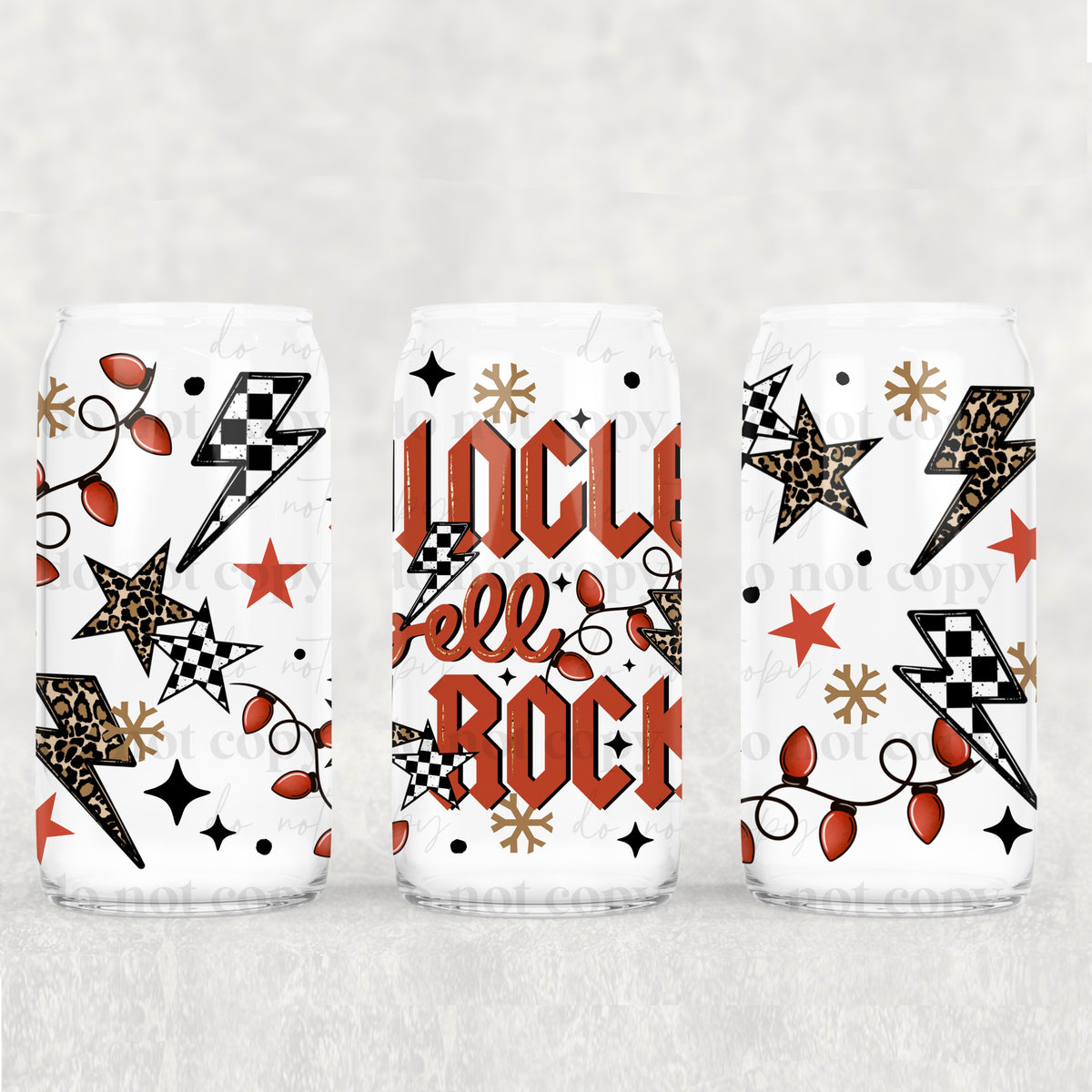 Jingle Bell Rock 16oz Glass Wrap