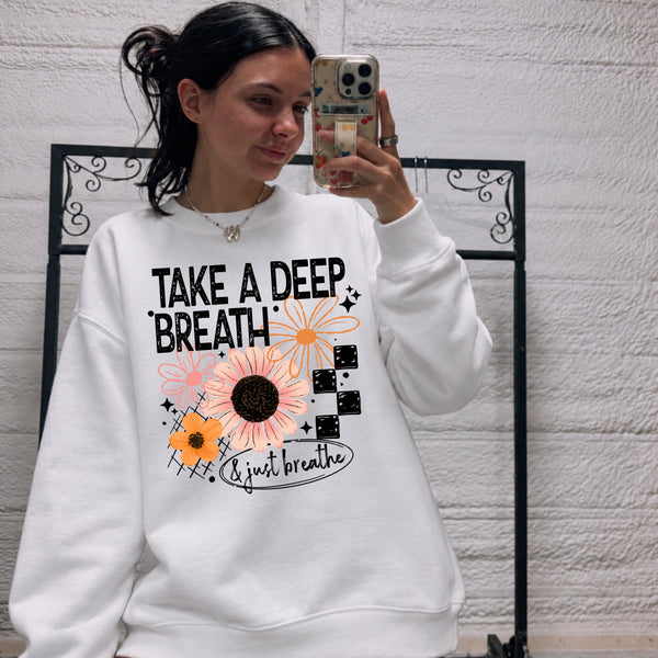 Take A Deep Breath Florals PNG