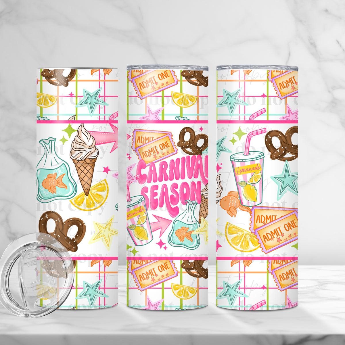 Carnival Season Tumbler Wrap